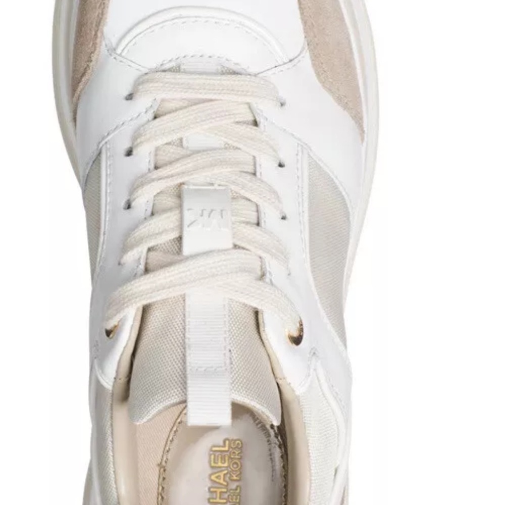 Michael Kors Felicia Leather Platform Dad Trainer Sneakers size 6.5 - Picture 13 of 16